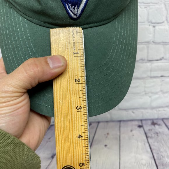 LANGARA Fishing Lodge Hat Cap Strap Back Green Long Bill Embroidered Polyester - Picture 9 of 9